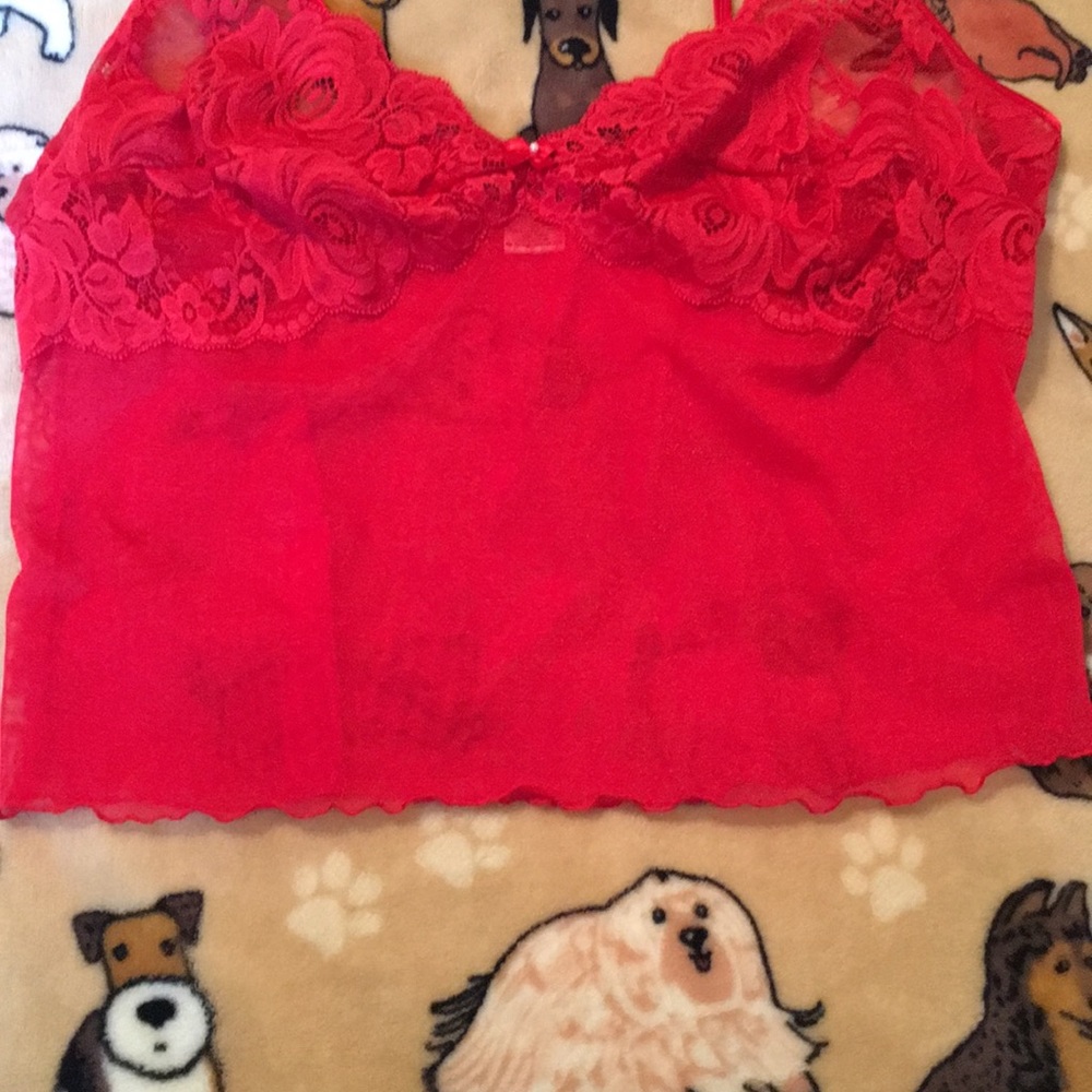 Dazzling red camisole by Cinema Etoile - Picture 6 of 8